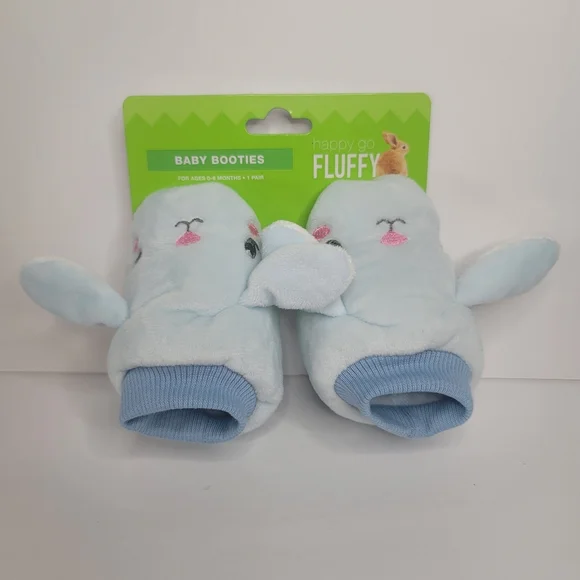 Bunny Baby Booties - Picture 2 of 4